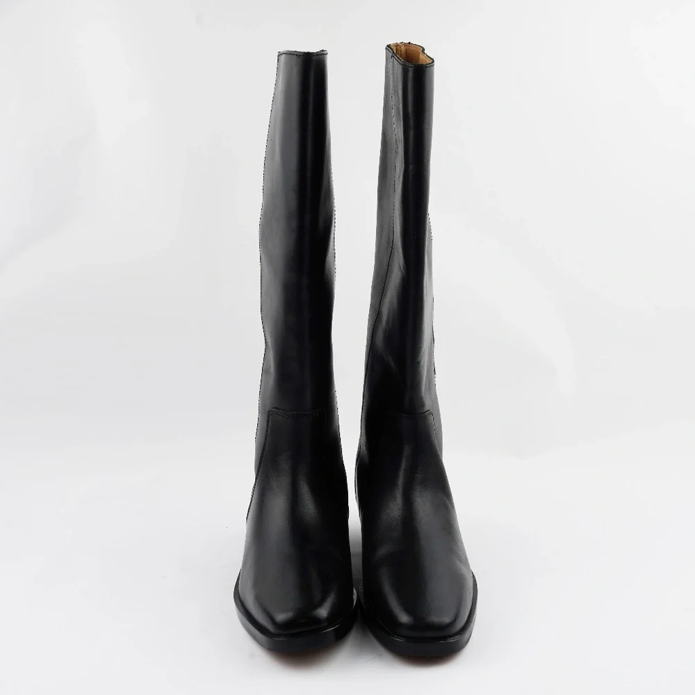 New MADEWELL The Antoine Tall Boot with Extended Calf in Black Leather - Picture 5 of 8